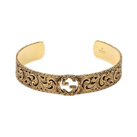 gucci bracelet mens gold|gucci interlocking g bracelet 18k.